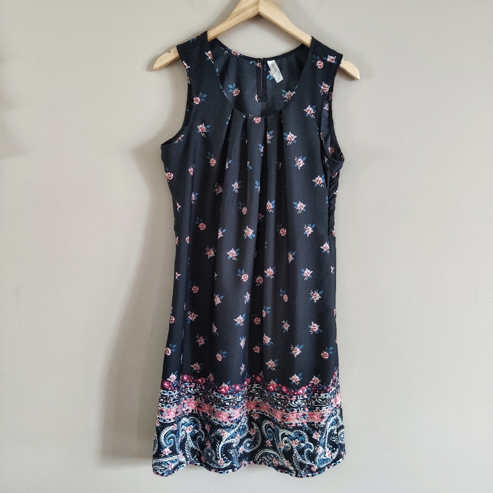 Jessica Sheath Satin Polyester Midi Dress Black 12 - Picture 2 of 8
